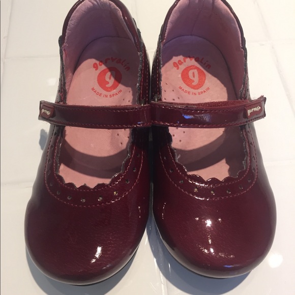 Garvalin (made in Spain) girls shoes rich red - Picture 1 of 9